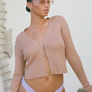 A&F Wide Ribbed Cardigan